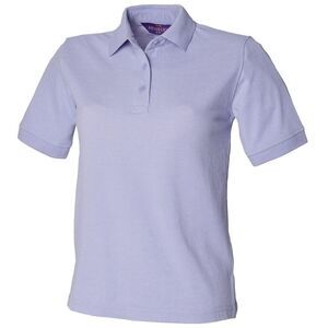 Henbury Womens/Ladies Pique Polo Shirt / Lavender